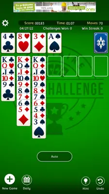 Solitaire android App screenshot 1